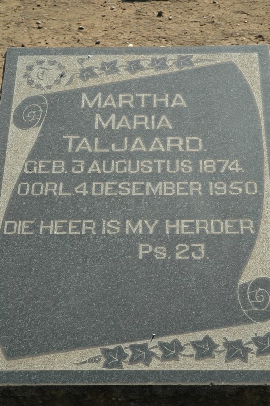 TALJAARD Martha Maria 1874-1950