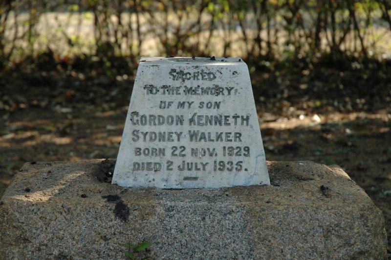 WALKER Gordon Kenneth Sydney 1929-1935