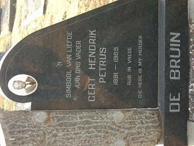 BRUIN Gert Hendrik Petrus, de 1891-1965