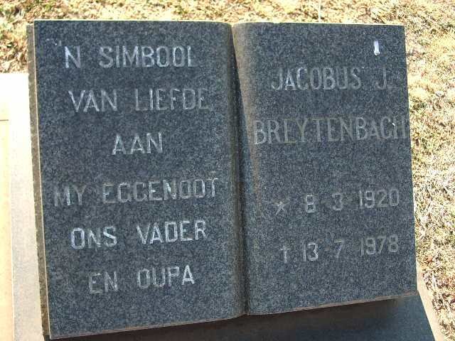 BREYTENBACH Jacobus J. 1920-1978