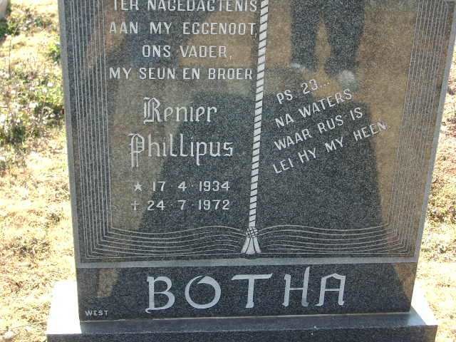 BOTHA Renier Phillipus 1934-1972