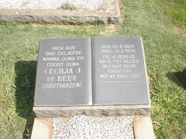 BEER Cecilia J., de nee OOSTHUIZEN 1903-1979