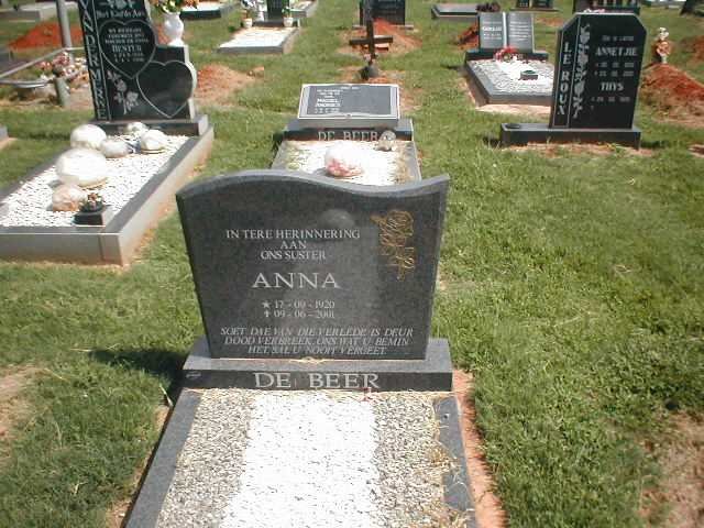 BEER Anna, de 1920-2001