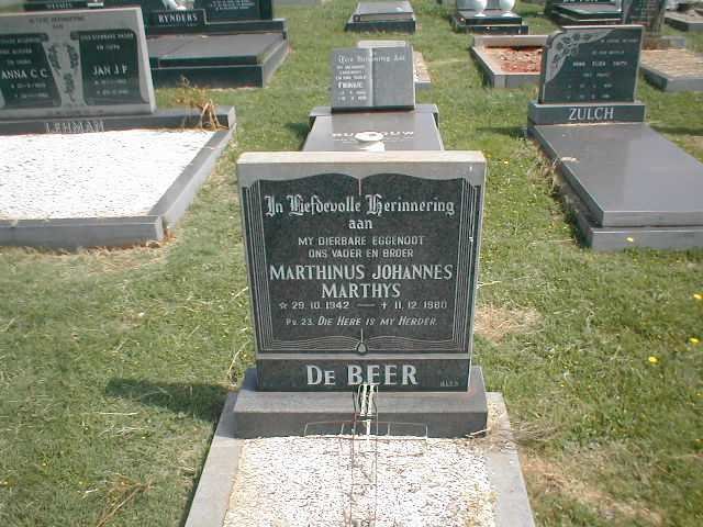 BEER Marthinus Johannes Marthys, de 1942-1980