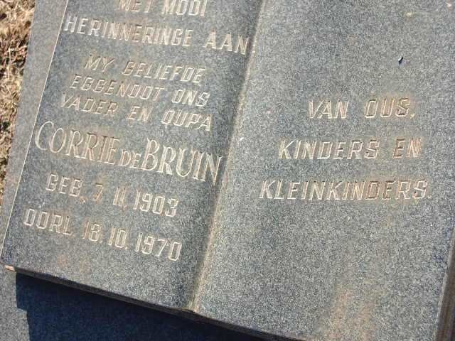 BRUIN Corrie, de 1903-1970