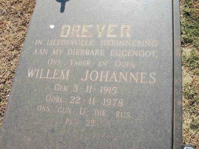 DREYER Willem Johannes 1915-1978