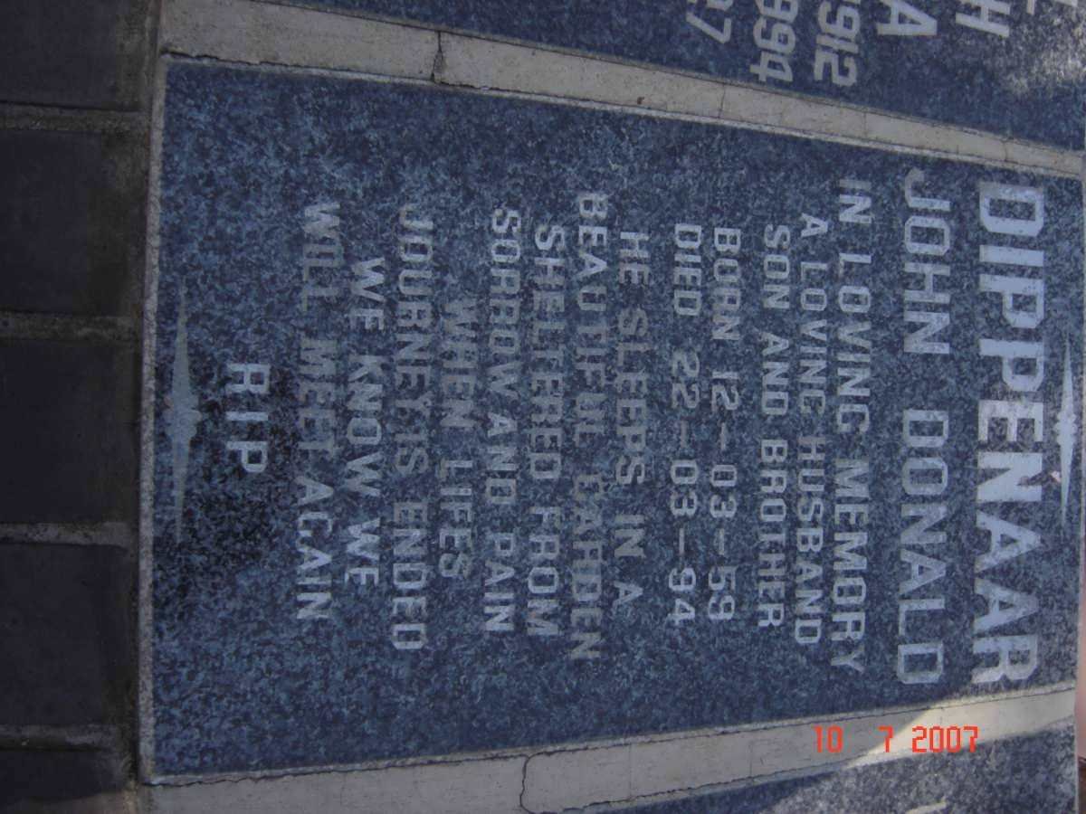 DIPPENAAR John Donald 1959-1994