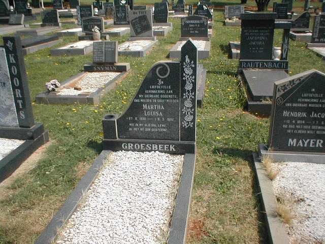 GROESBEEK Martha Louisa 1830-19??