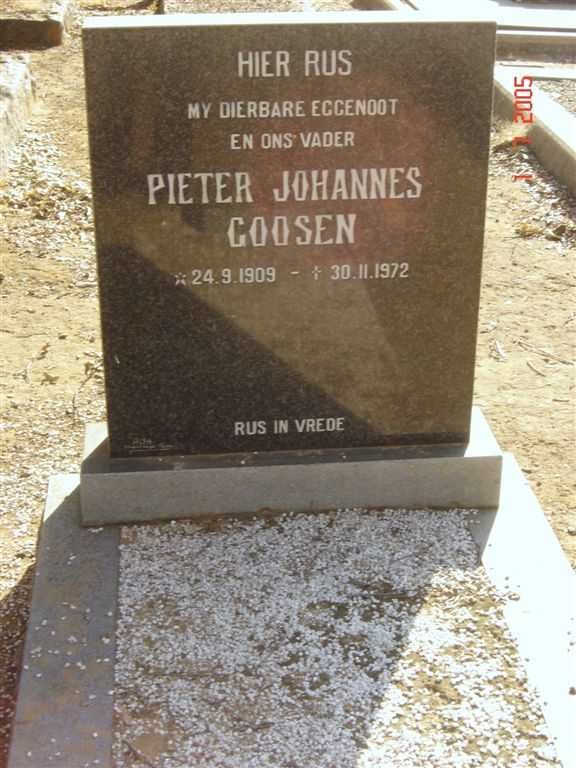 GOOSEN Pieter Johannes 1909-1972
