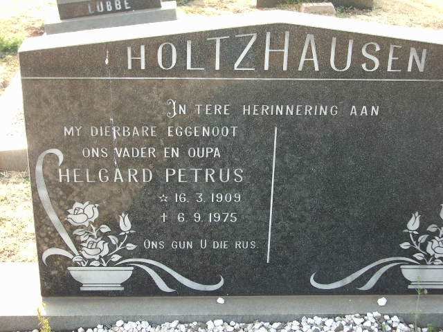 HOLTZHAUSEN Helgard Petrus 1909-1975