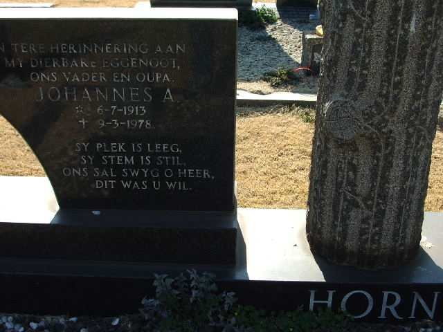 HORN Johannes A. 1913-1978