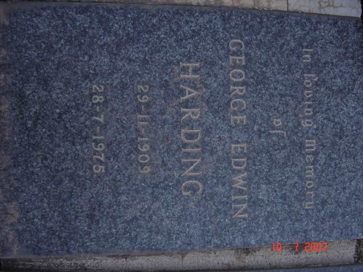 HARDING George Edwin 1909-1975