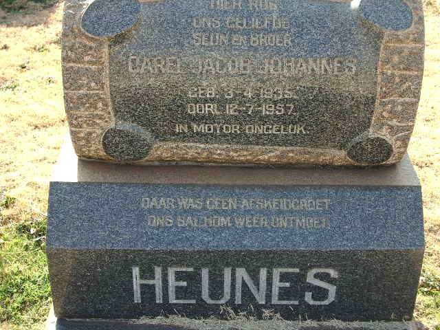 HEUNES Carel Jacob Johannes 1935-1957