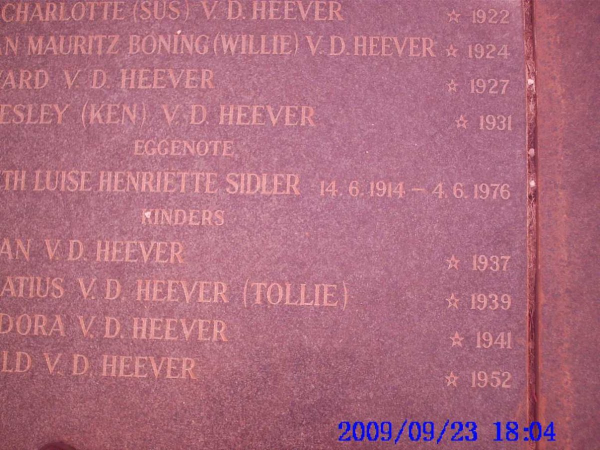 HEEVER, van den :: SIDLER_4