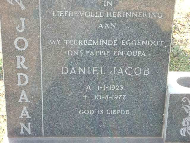 JORDAAN Daniel Jacob 1923-1977