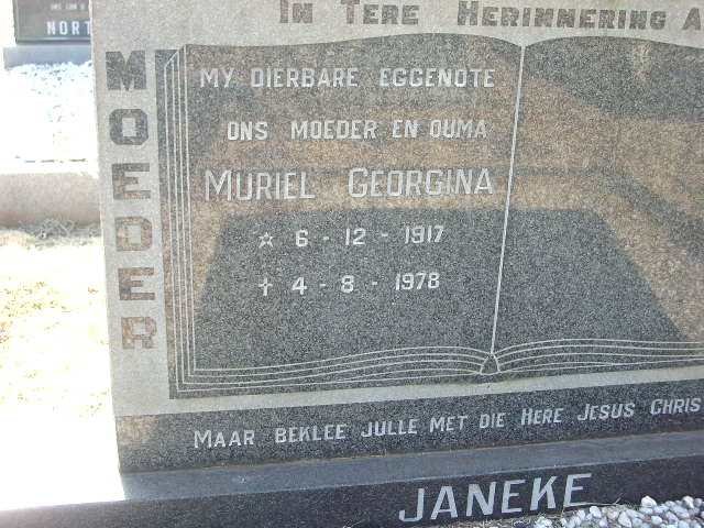 JANEKE Muriel Georgina 1917-1978