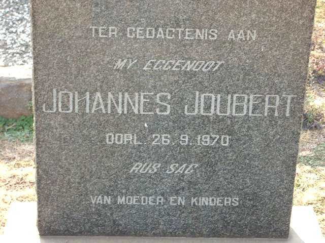 JOUBERT Johannes -1970