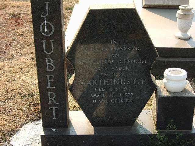 JOUBERT Marthinus G.F. 1917-1973