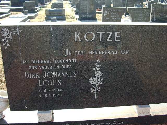 KOTZE Dirk Johannes Louis 1904-1979