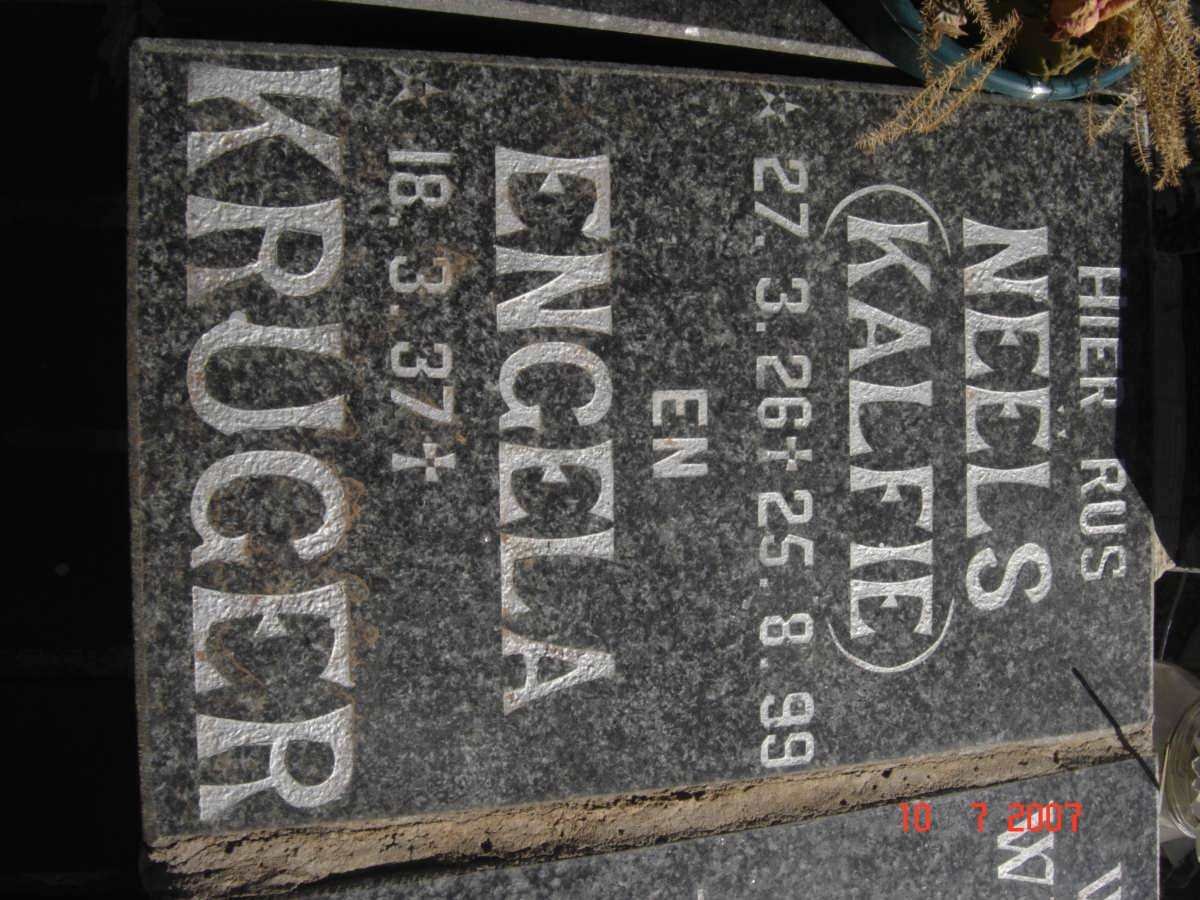 KRUGER Neels 1926-1999 &amp; Engela 1937-