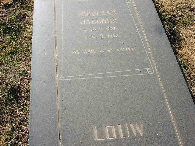 LOUW Nicolaas Jacobus 18??-1972