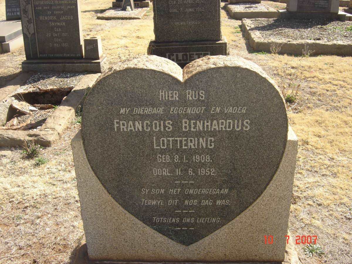 LOTTERING Francois Benhardus 1908-1952