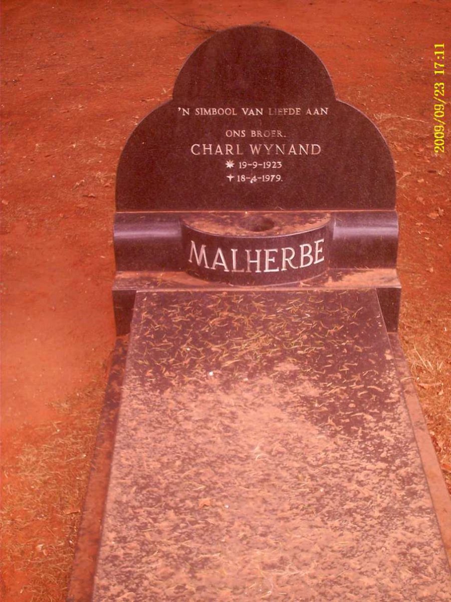 MALHERBE Charl Wynand 1923-1979