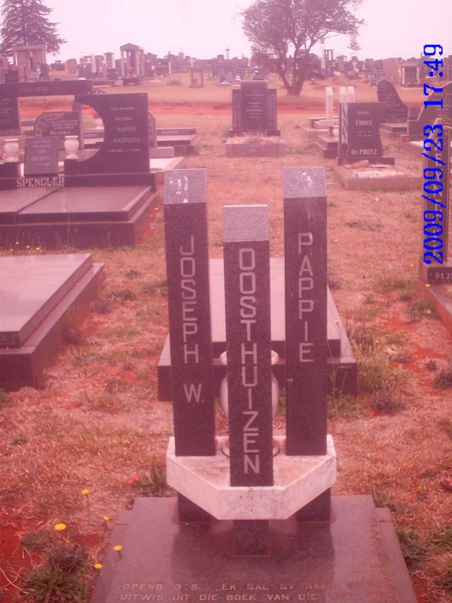 OOSTHUIZEN Joseph W. ??