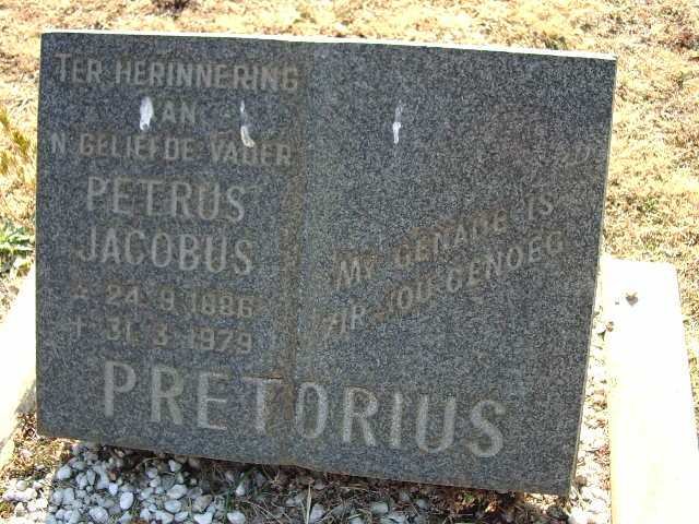 PRETORIUS Petrus Jacobus 1886-1979