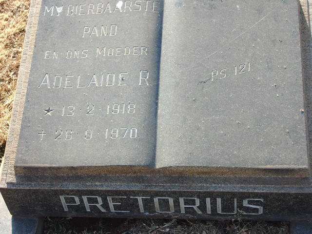 PRETORIUS Adelade R. 1918-1970