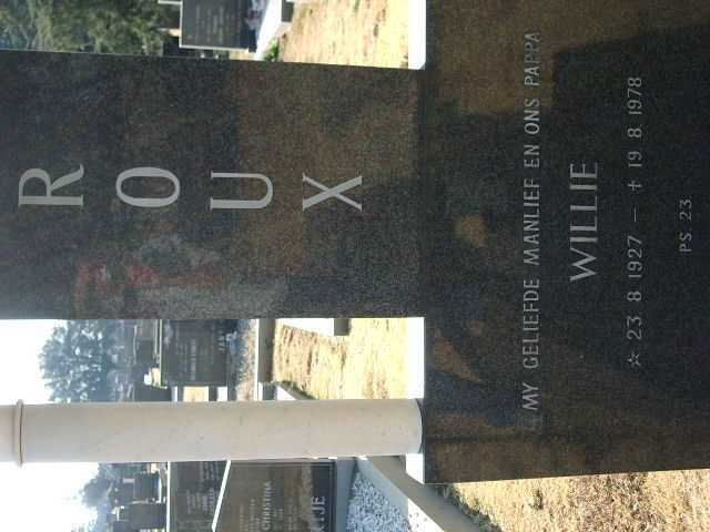 ROUX Willie 1927-1978