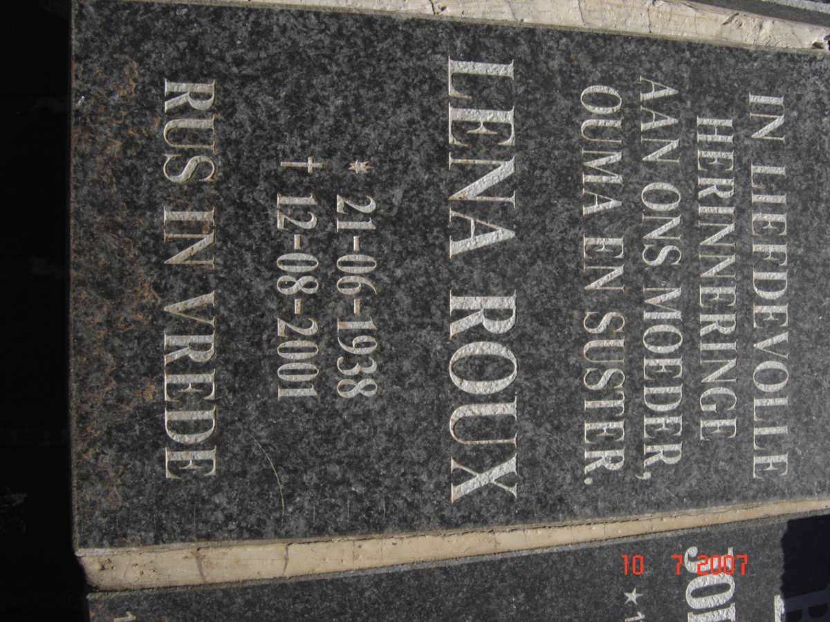 ROUX Lena 1938-2001