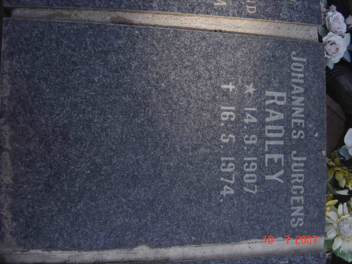 RADLEY Johannes Jurgens 1907-1974