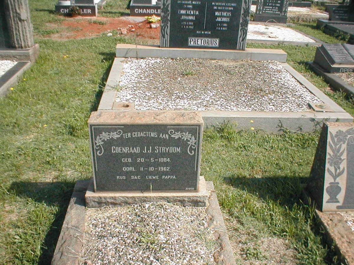STRYDOM Coenraad J.J. 1884-1962