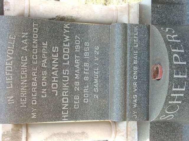 SCHEEPERS Johannes Hendrikus Lodewyk 1907-1958