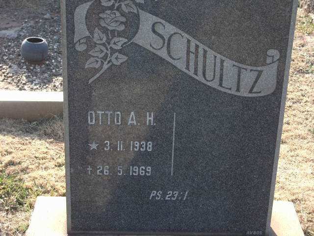 SCHULTZ Otto A.H. 1938-1969