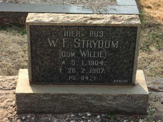 STRYDOM W.F. 1904-1967