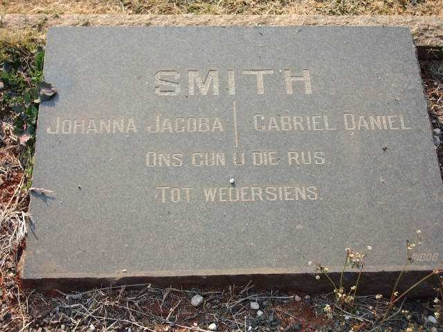 SMITH Gabriel Daniel &amp; Johanna Jacoba