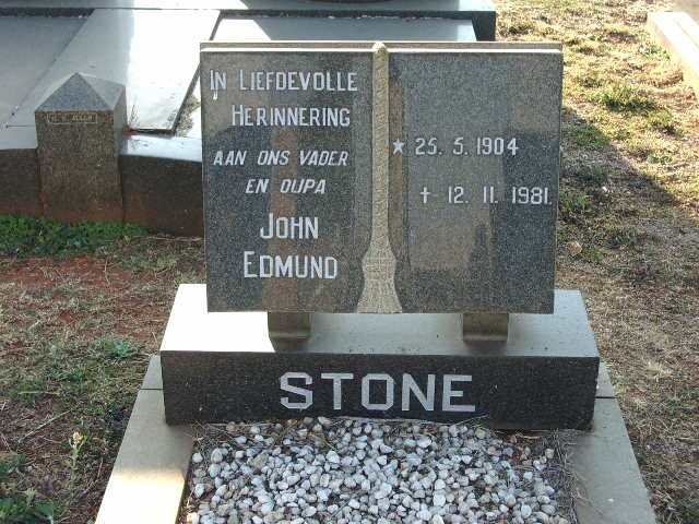 STONE John Edmund 1904-1981