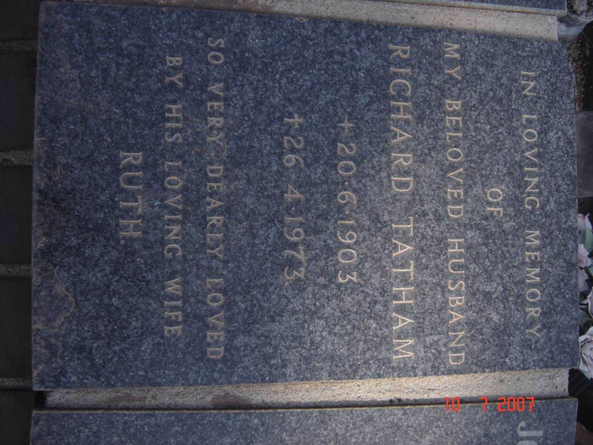 TATHAM Richard 1903-1973