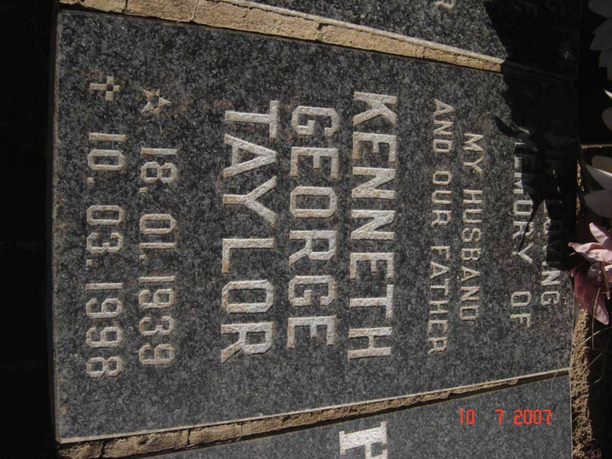 TAYLOR Kenneth George 1939-1998