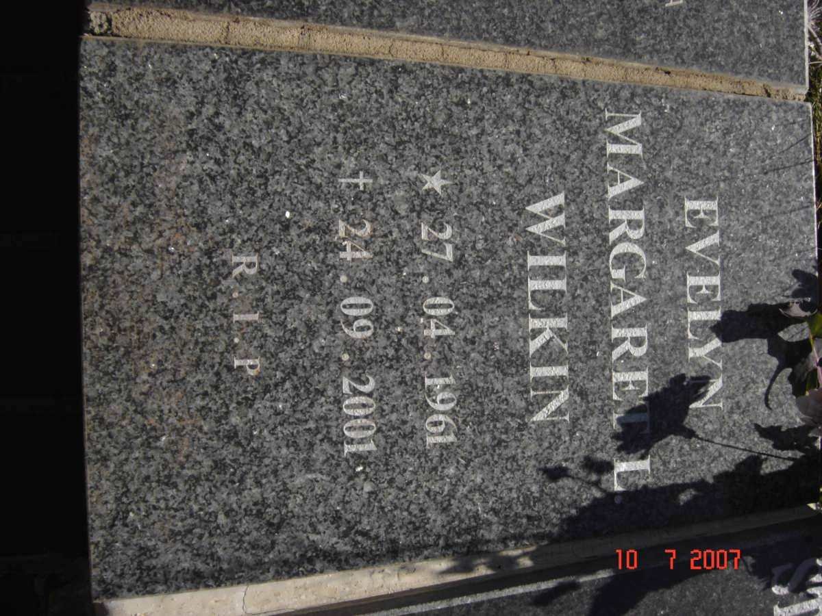 WILKIN Evelyn Margaret L. 1961-2001