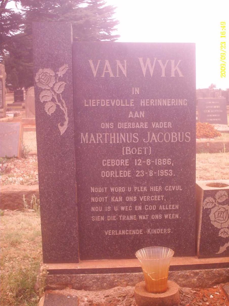 WYK Marthinus Jacobus, van 1886-1953