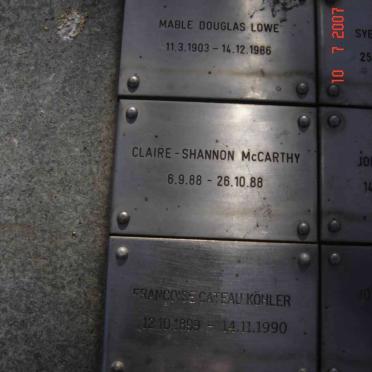 Plaque 1