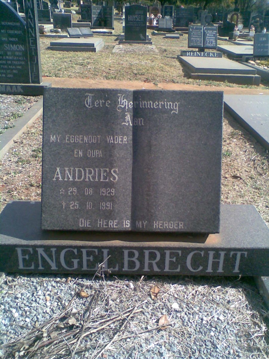 ENGELBRECHT Andries 1929-1991