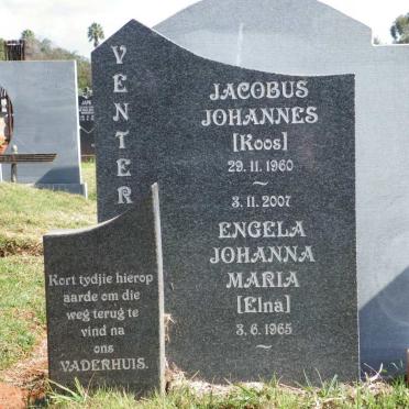 VENTER Jacobus Johannes 1960-2007 &amp; Engela Johanna Maria 1965-
