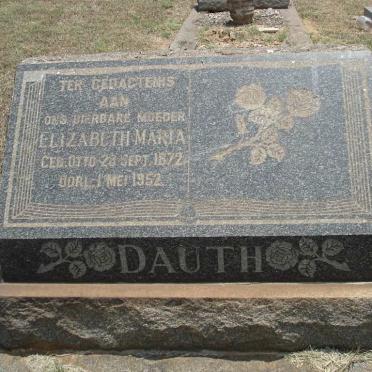 DAUTH Elizabeth Maria nee OTTO 1872-1952