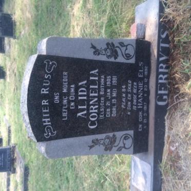 GERRYTS Alida Cornelia voorheen ELS nee BOTHMA 1905-1981 :: ELS Hannie 1917-1992