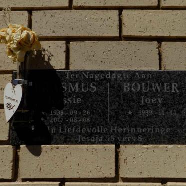 ERASMUS Rassie 1933-2017 &amp; Joey BOUWER 1939-