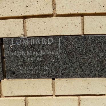 LOMBARD Judith Magdalena Truter 1935-2014
